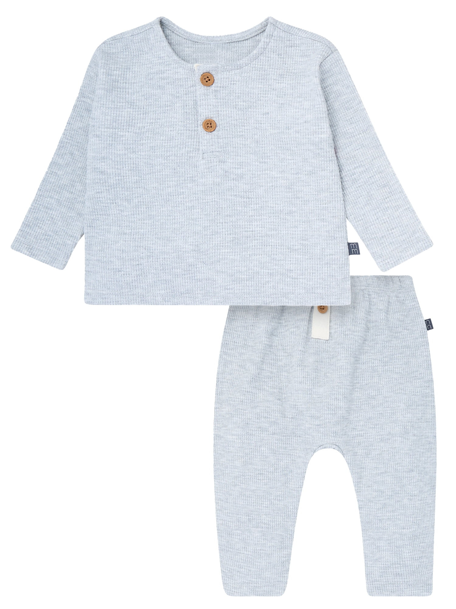 Modern Moments by Gerber Baby Boy Hacci Brushed Hacci Outfit Set, Sizes 0/3 Months - 24 Months - ... | Walmart (US)