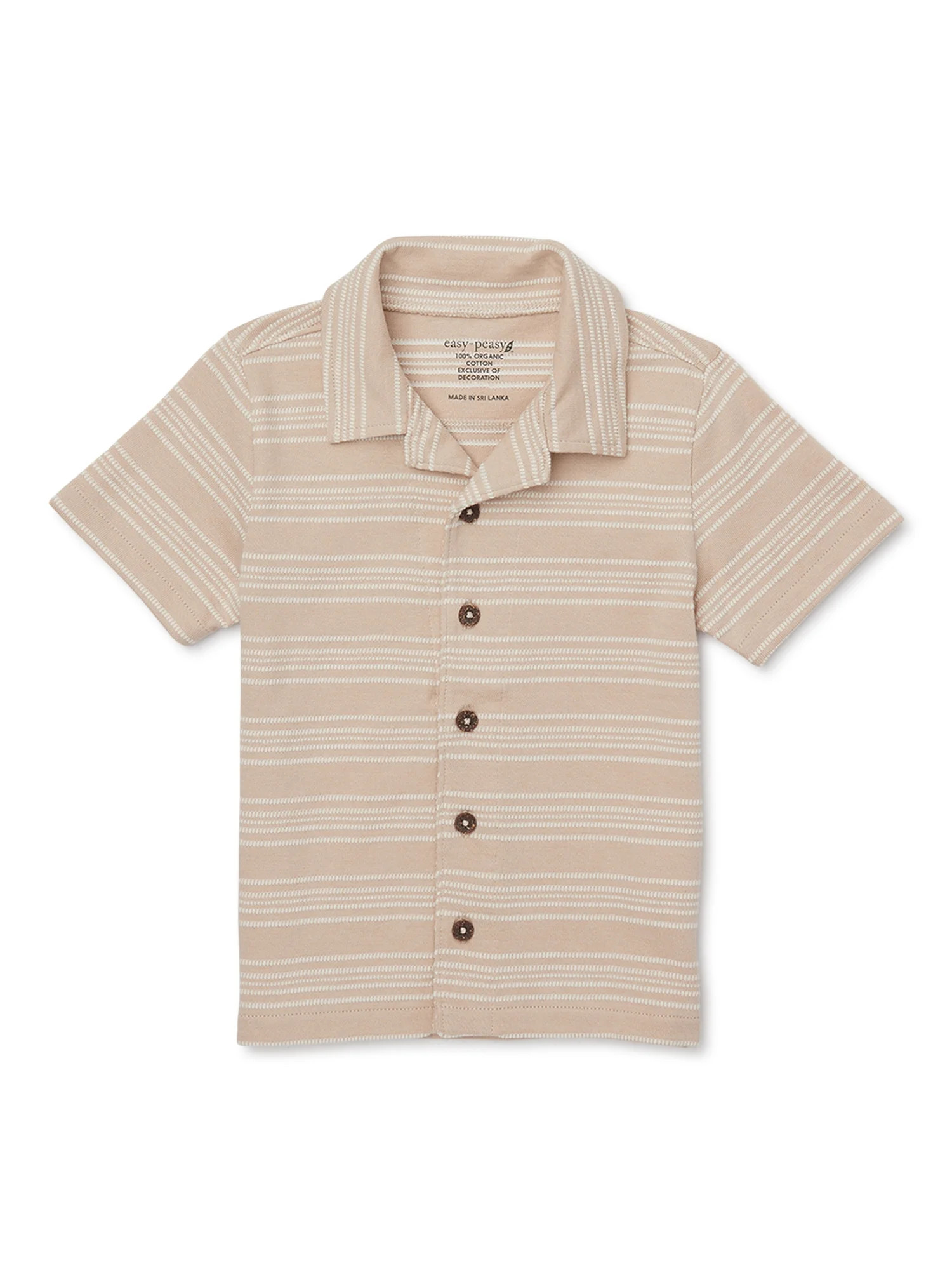 easy-peasy Toddler Boy Short Sleeve Camp Shirt, Sizes 18M-5T | Walmart (US)