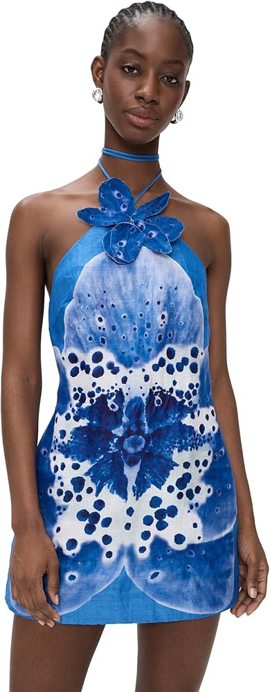 AMUR Women's Everlee Orchid Print Mini Dress | Amazon (US)