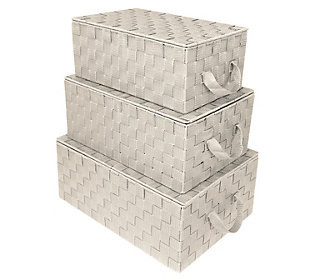Sorbus Woven 3-Pack Storage Basket Set | QVC