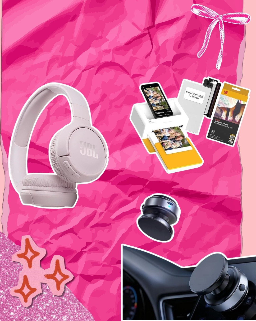 Amazon tech finds I use all the time 🤍📱

These are some of those random but incredibly useful Amazon finds that make everyday life easier — whether you’re listening to music, printing photos, or keeping your phone secure while driving. They’re practical, compact, and honestly some of the little upgrades that end up being used the most.

🎧 JBL wireless headphones
Perfect for listening to music, podcasts, editing videos, or working on content without distractions. They’re lightweight, comfortable for long wear, and the sound quality is amazing for the price. Great for travel, work, and everyday use.

🖨 Mini photo printer for your phone
This is such a fun gadget. It connects directly to your phone so you can print photos instantly. Perfect for scrapbooks, journaling, memory albums, vision boards, or printing little photos for your workspace.

📱 Magnetic car phone mount
One of the easiest ways to keep your phone visible and secure while driving. The magnetic hold is strong, and it keeps your phone at the perfect angle for navigation or hands-free calls.

These are the kinds of Amazon tech accessories that are simple but super useful — the kind you end up reaching for every day.

Everything is linked in my LTK if you want to check them out.

#LTKgrwm #LTKmomlife #LTKvlog