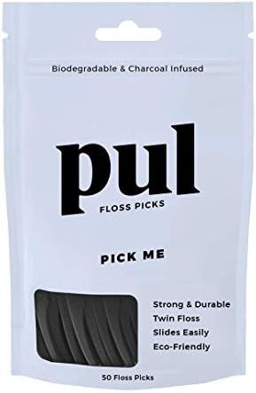 PUL Biodegradable Dental Floss Picks | Made from Plants, Eco Friendly, Vegan | Non-GMO, Fluoride ... | Amazon (US)