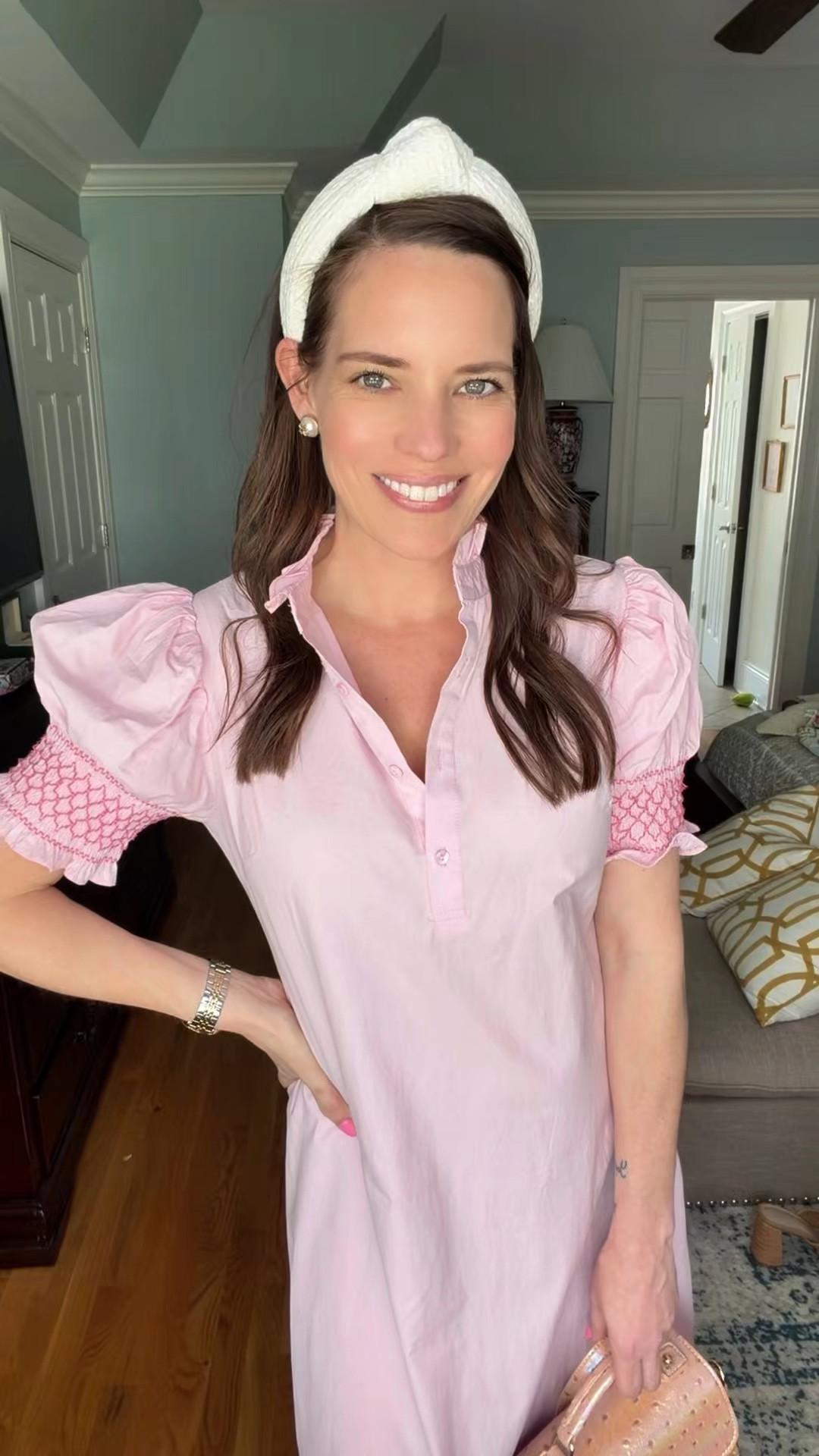 Tuckernuck-Inspired Pink Midi Dress Look for Less 💗✨

This pink midi dress is giving major Tuckernuck vibes for a fraction of the price 💕 The puff sleeves, feminine silhouette, and scalloped embroidered hem make it feel so elevated and timeless!

Styled with bow espadrille wedges, a straw top handle bag, pearl studs, and a classic headband for the ultimate preppy, polished look 🌿🤍 Perfect for spring events, showers, church, brunch, or vacation nights!

Such a good affordable find that looks designer-inspired without the price tag ✨

tuckernuck inspired dress, pink midi dress, affordable spring dress, preppy style outfit, feminine dress outfit, shower dress idea, brunch outfit, vacation outfit, classic style outfit, coastal chic fashion

#LTKstorytime #LTKOver40 #LTKWorkwear