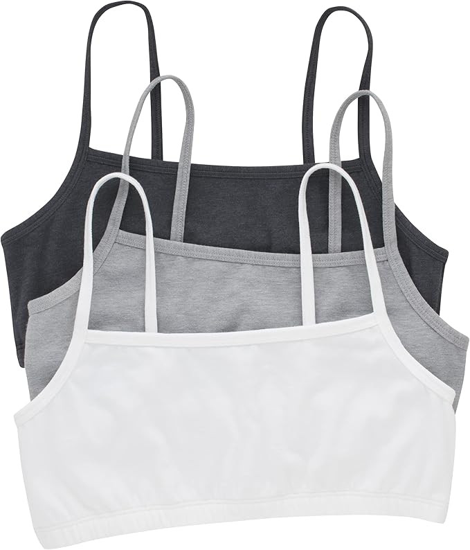 Hanes Women's Cotton String Bralette (3 Pack) | Amazon (US)