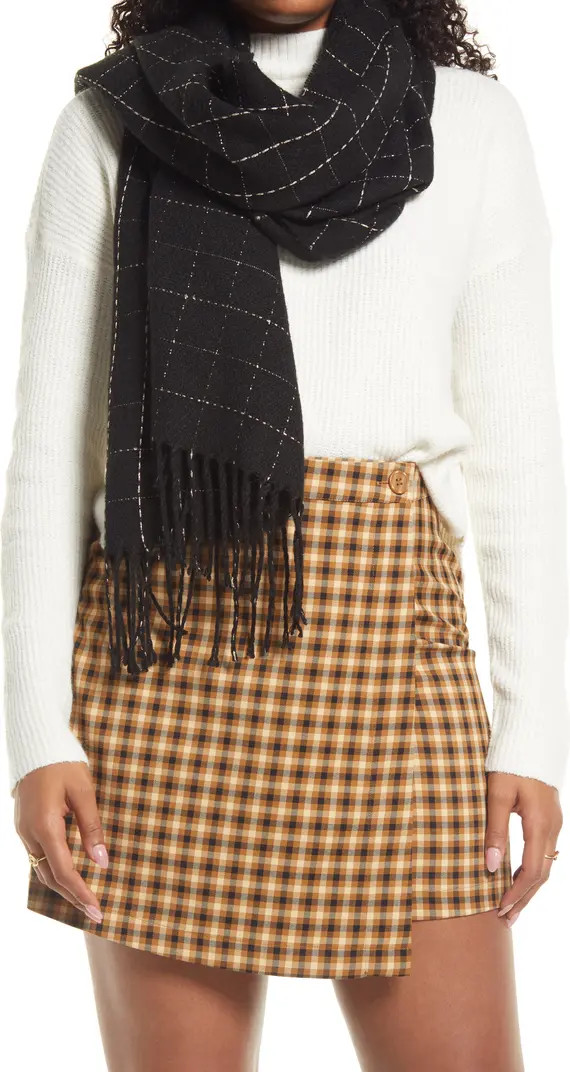 Metallic Plaid Scarf | Nordstrom