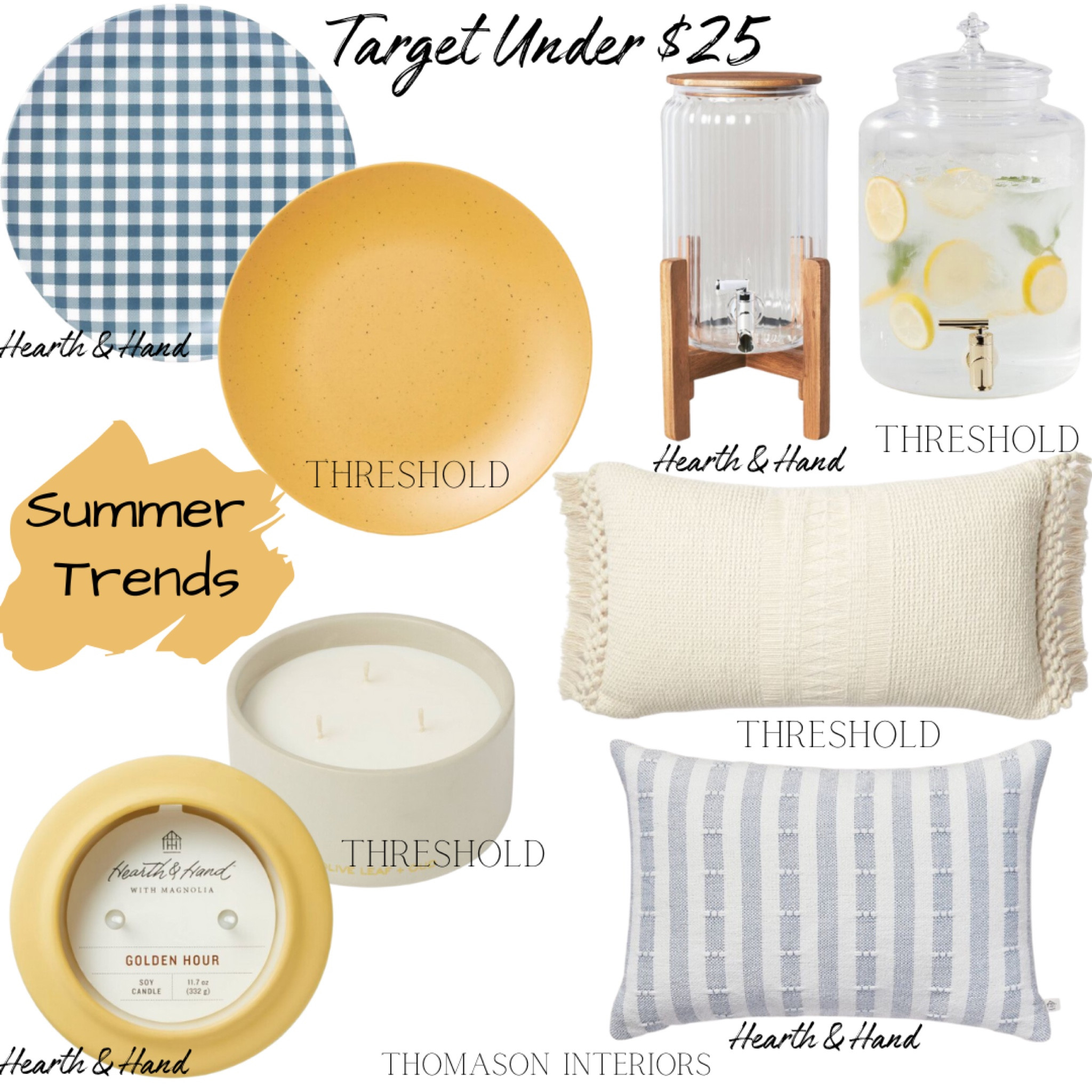 Summer Trends at target are here! Check out these items by Threshold and Hearth&Hand. +AND these items are all under $25

#LTKunder50 #LTKhome #LTKsalealert