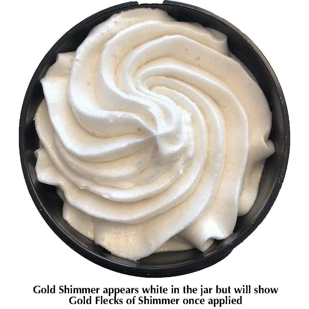 GLIMMER GODDESS Organic Whipped Body Butter - Super Level 3 Gold Shimmer - Moisturizing & Nourish... | Amazon (US)