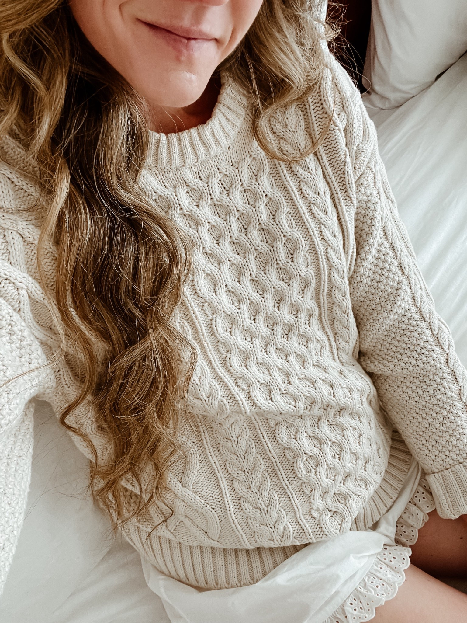 Best purchase of the season is this cotton cable-knit sweater. It’s currently 20% off! It runs very oversized, I’m in an XXS. Also comes in navy. 

#LTKSaleAlert #LTKSeasonal #LTKFindsUnder100
