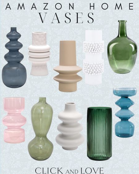 These unique vases make pretty statement pieces and are an easy way to bring color into a space! All under $35 and several on sale ✨Fill will your favorite seasonal blooms or faux stems to coordinate with the seasons.

Unique vases, pretty vase, floral vase, decorative vases, colorful accents, accent decor, under $35, under $50, gift idea, Living room, bedroom, guest room, dining room, entryway, seating area, family room, affordable home decor, classic home decor, elevate your space, Modern home decor, traditional home decor, budget friendly home decor, Interior design, shoppable inspiration, curated styling, beautiful spaces, classic home decor, bedroom styling, living room styling, style tip,  dining room styling, look for less, designer inspired, Amazon, Amazon home, Amazon must haves, Amazon finds, amazon favorites, Amazon home decor #amazon #amazonhome

#LTKFindsUnder50 #LTKSaleAlert #LTKHome
