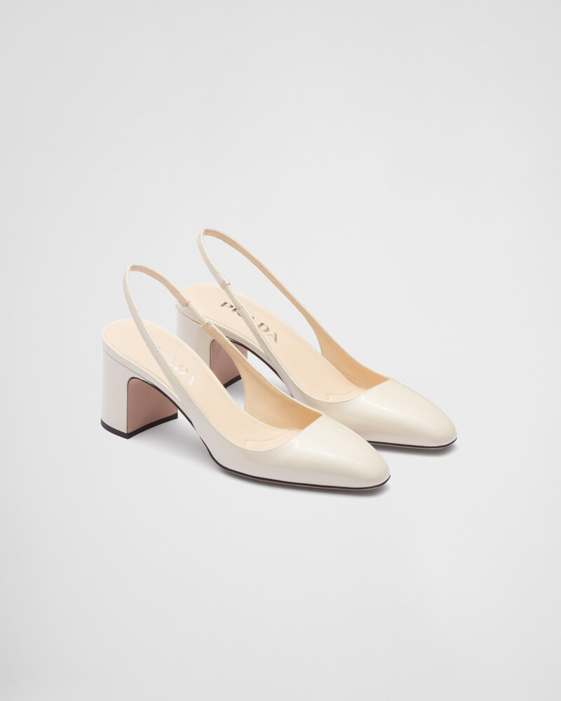 Patent-leather slingback pumps | Prada Spa (EU + UK)