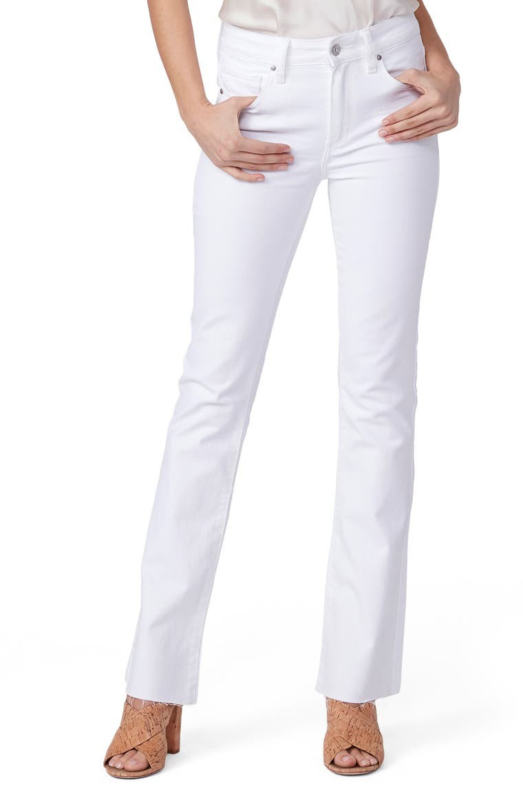Laurel Canyon High Waist Raw Hem Flare Leg Jeans | Nordstrom