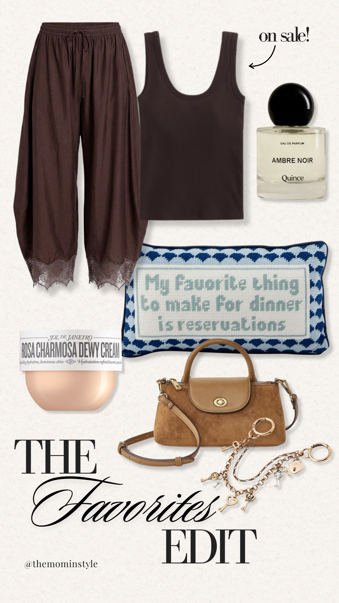 A few current favorites that are getting me excited for fall, from chocolate brown wardrobe staples and a warm fall fragrance to beauty finds and fun accessories. I love the mix of rich brown tones, suede texture, and little details that make everyday outfits feel more seasonal.

fall favorites, chocolate brown outfit, fall fashion finds, Quince perfume, suede handbag, fall accessories, beauty favorites, fall wardrobe, women over 40 style, themominstyle

#LTKootd #LTKSeasonal #LTKOver40