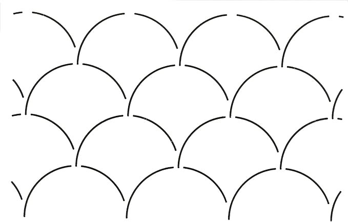 Quilting Creations Clam Shell Background Quilt Stencil | Amazon (US)