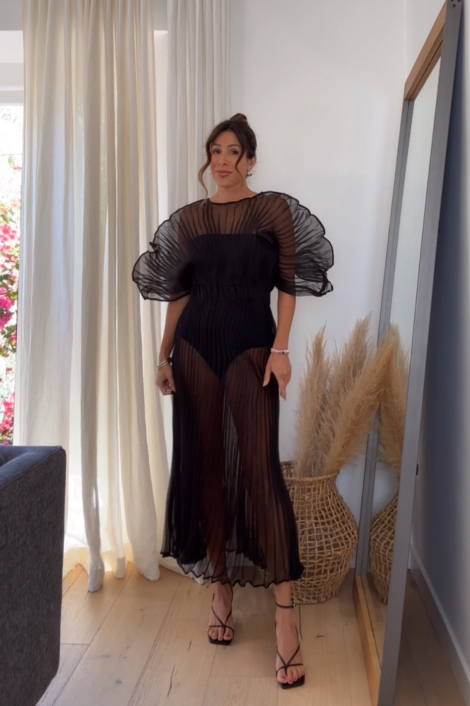 Sheer statement dress worn over a tube top and briefs - such a moment!! 

#LTKStyleTip #LTKParties