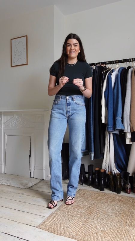 Trying on every single pair of jeans that I own. For reference I’m a U.K 12, waist measurement 29 inches and 5”7’. In order of appearance we have: 
- AGOLDE 90 Pinch Waist Jeans in Navigate and Black Tea (I would recommend going one size down in these) 
- AGOLDE 90 Pinch Waist Jeans Long in Polished and Crushed (I would recommend going one size down in these) 
- vintage Levi’s 501 jeans from The Vintage Twin (I’ve linked two similar AGOLDE pairs here) 
- Sezane Wide Leg Jeans (I’d recommend going one size down from your usual, I’m wearing a 12 here, but I think a 10 would be a better fit) 
- AGOLDE Baggy Low Slung Jeans in Milkshake (I’d recommend going two sizes down here for a higher waist fit) 
- MOTHER Denim The Spinner Skimp High Rise Jeans (these fit true to size) 
- AGOLDE Dame High Waist Wide Leg Jeans in Control (I’d recommend going two sizes down here for a higher waist fit) 
- ALIGNE Jacinda Jeans (I’d recommend going one size down here for a higher waist fit) 
- RE/DONE High Rise Stove Pipe Comfort Stretch Jeans (these fit true to size)

#LTKVideo #LTKstyletip #LTKeurope