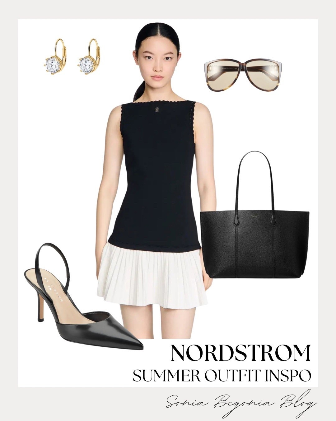 I am absolutely loving this chic black and white drop-waist dress for the summer! The contrasting pleated skirt adds such a fun, flirty movement that is perfect for warmer days. 🤍

I styled it with a classic black tote bag, pointed-toe slingback heels, elegant drop earrings, and statement tortoiseshell sunglasses. It is the ultimate effortless look for a chic lunch date or a city stroll!

#liketk #ltkstyletip #ltkunder500 #nordstrom #summeroutfit #dropwaistdress #blackandwhite #classicstyle #chicootd #slingbacks #summerfashion #everydaychic #outfitinspiration

#LTKootd #LTKSeasonal