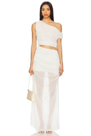 SNDYS Kilee Maxi Dress in Off White from Revolve.com | Revolve Clothing (Global)