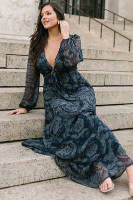 Ensley Maxi Dress | Midnight Floral | Baltic Born