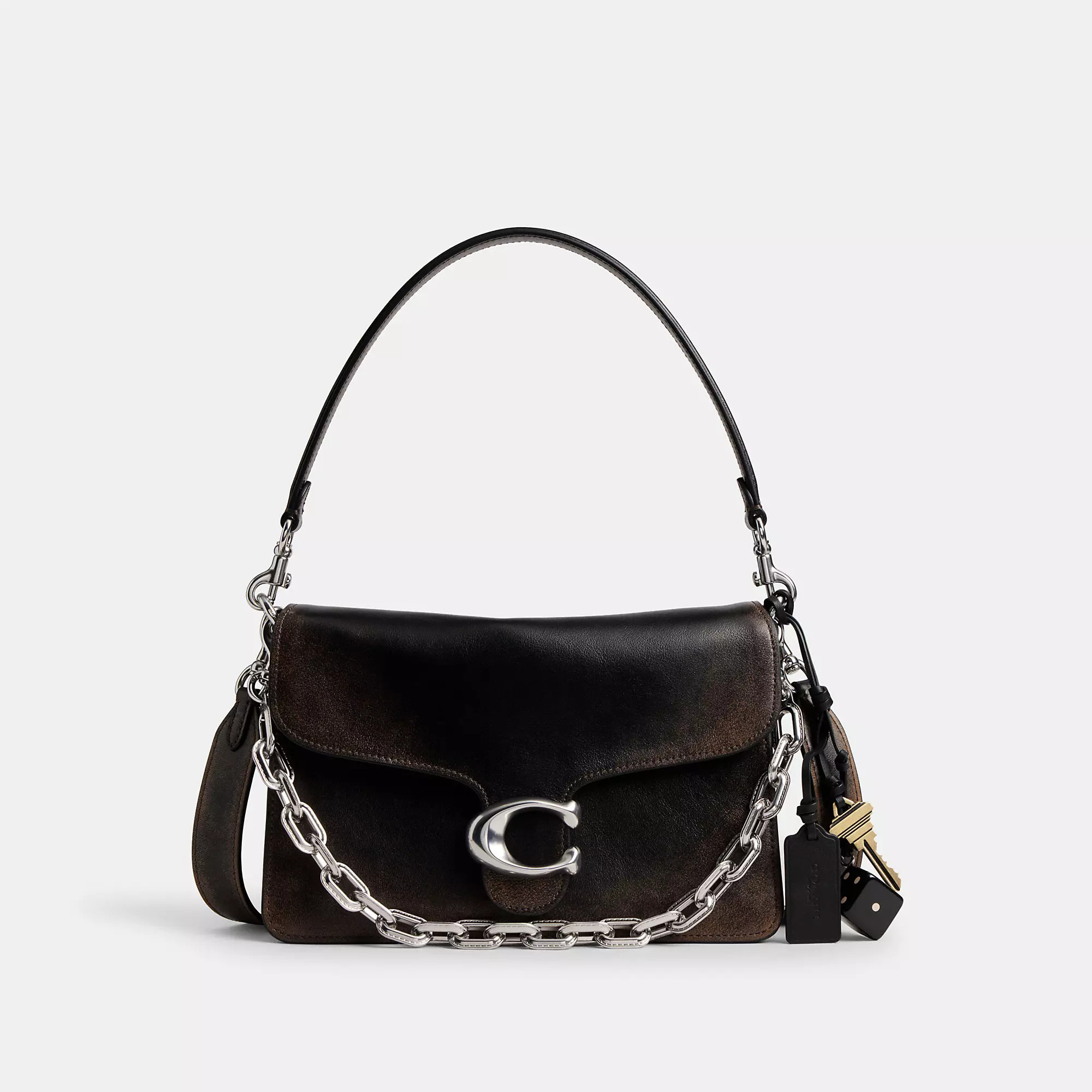 Chain Tabby Shoulder Bag In Loved Leather | Coach (US)