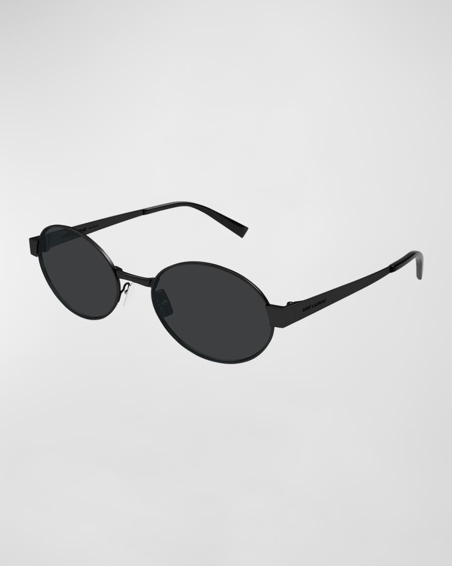 Logo Metal Oval Sunglasses | Neiman Marcus