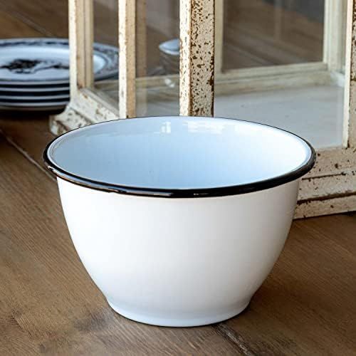 Park Hill Collection EAW90045 Farmhouse Enamelware Popcorn Bowl, 8-inch Diameter | Amazon (US)