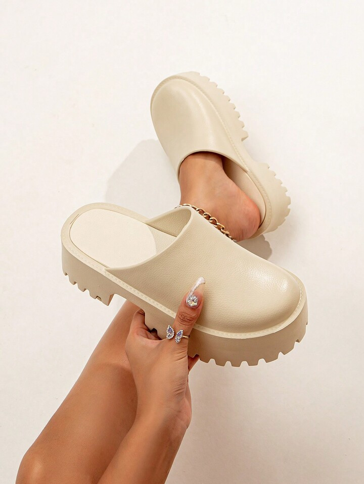 Women’s Fashion Waterproof Comfortable Thick Soled Fully Wrapped Eva Clogs, Sandals, Waterproof... | SHEIN