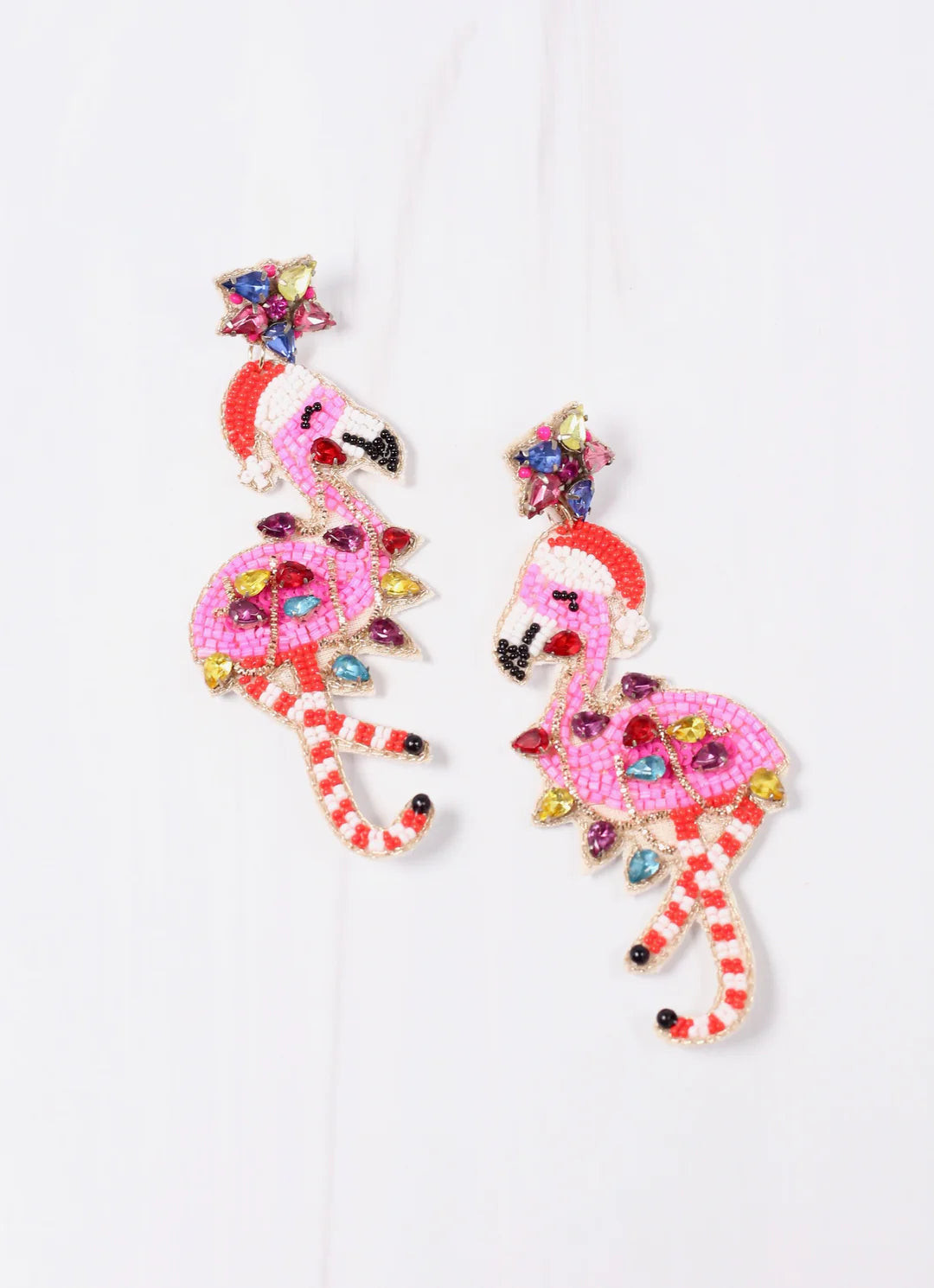 Holiday Flamingle Pink Earring | Caroline Hill