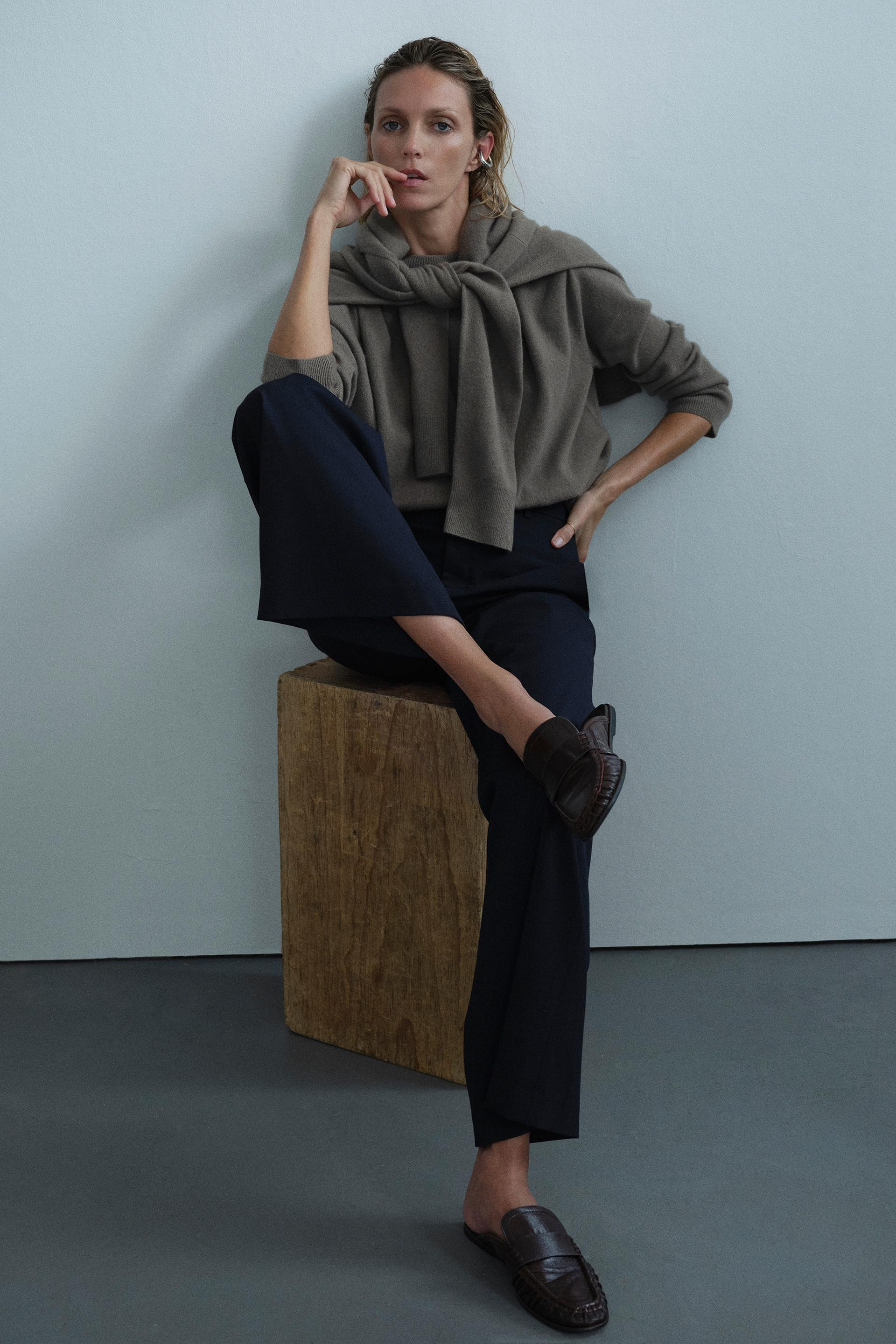 100% WOOL OVERSIZE JUMPER | Zara UK