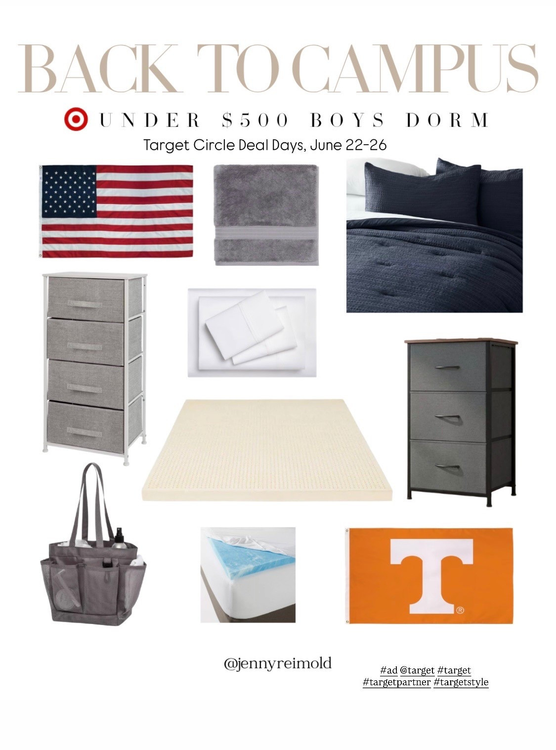 Boys dorm design ! Shop Target’s Circle Deal Days, June 22-26, for all of your back to campus needs!

#LTKOver40 #LTKHome