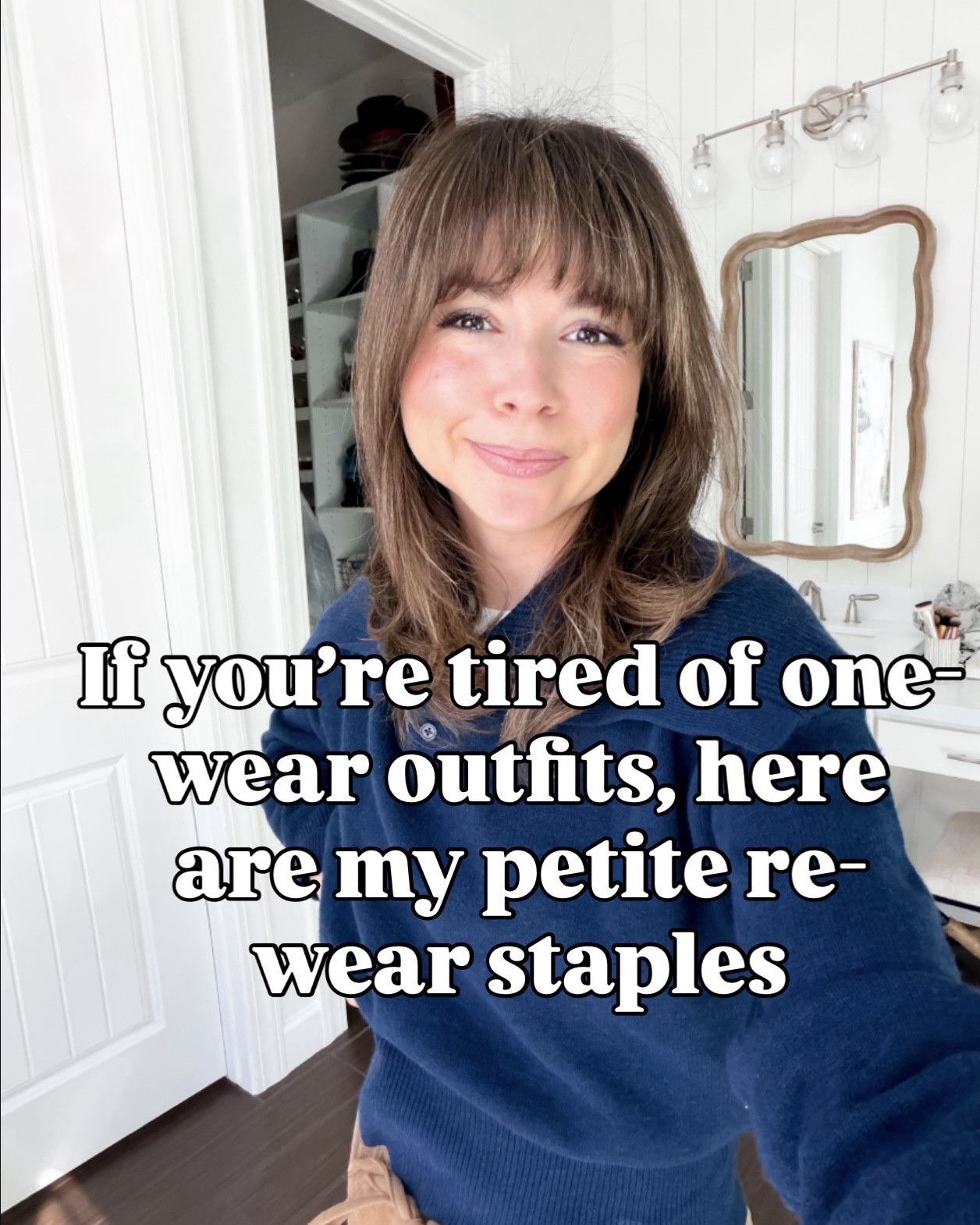 These are the pieces I rewear the most.

I build my wardrobe around fit, versatility, and comfort — especially as a petite (5’2”). Everything here works multiple ways and earns its place through repeat wear, not trends.

Statement jeans that feel everyday, tailored pants that work for work and dressy casual, and staples that mix easily.

Linking the pieces I reach for again and again.

Stud jean 25 
Black pants 25 short 
White sweater small
Cash zip small


#LTKootd #LTKPetite