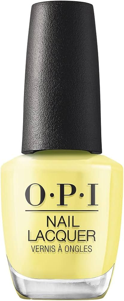OPI Nail Lacquer, Opaque & Vibrant Crème Finish Yellow Nail Polish, Up to 7 Days of Wear, Chip R... | Amazon (US)