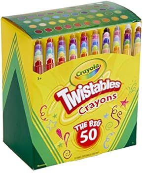 Crayola Twistables Crayons Coloring Set, Kids Stocking Stuffers, 50 Count | Amazon (US)