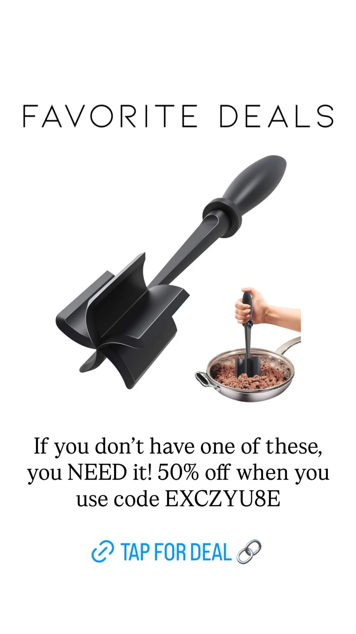 If you don’t have one of these, you NEED it! 50% off when you use code EXCZYU8E