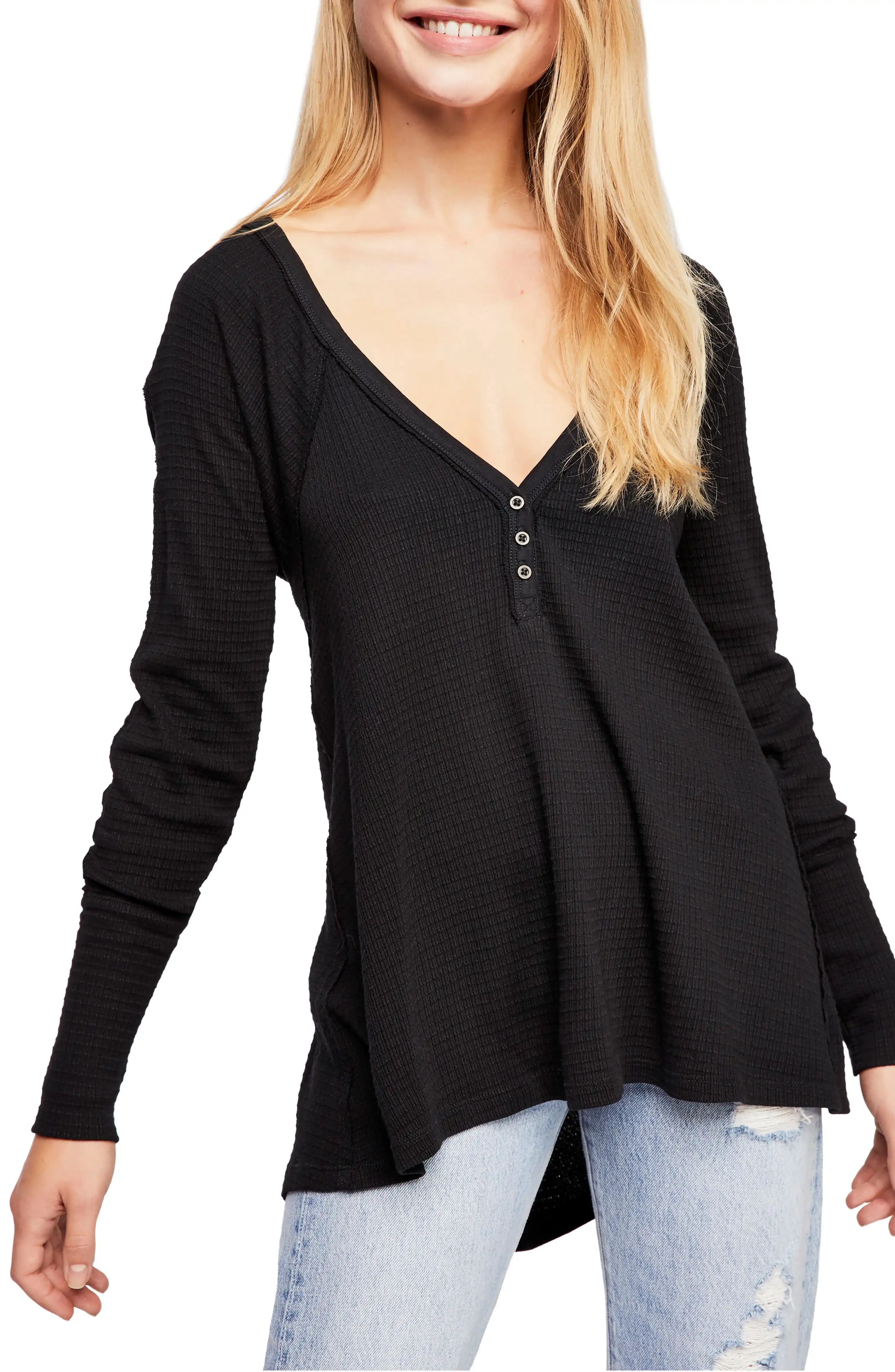 Citrine Textured Cotton Blend Top | Nordstrom