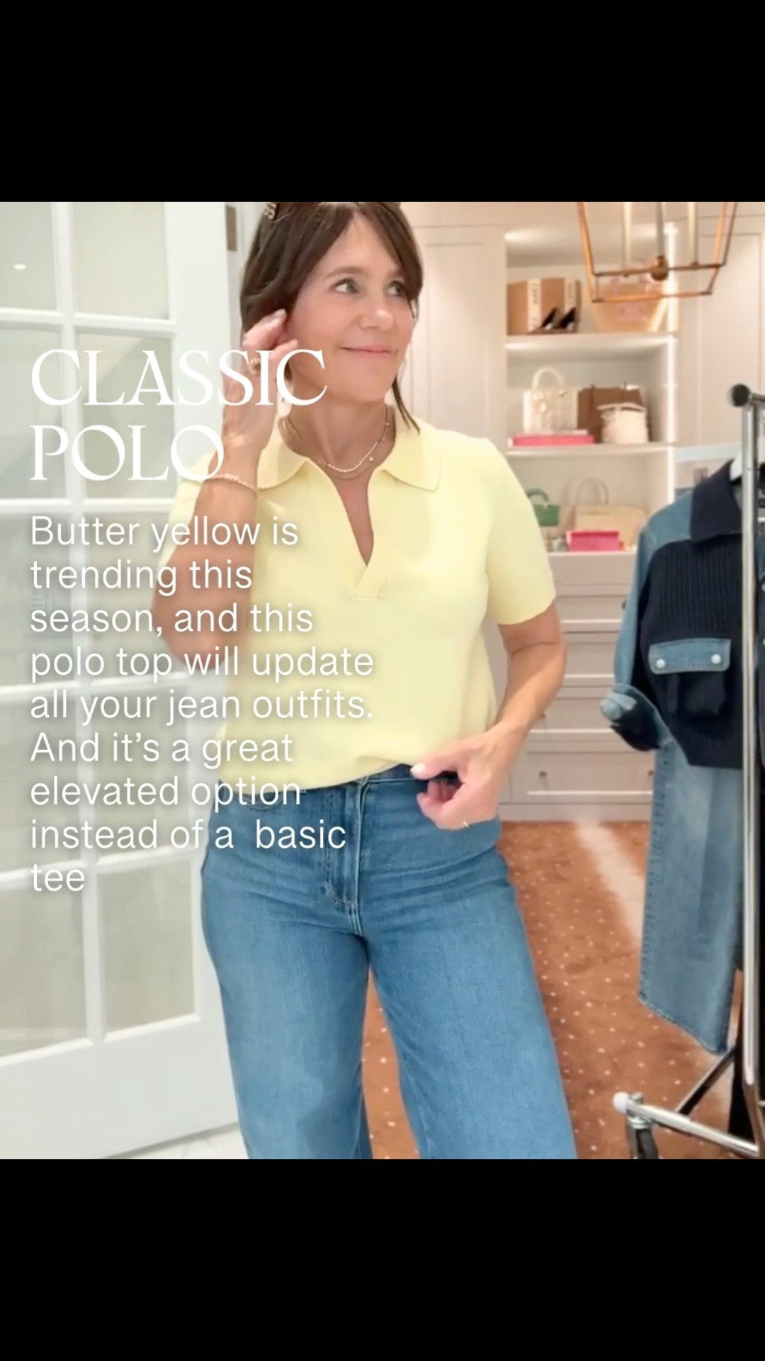 Butter yellow is trending this season! Such a fun pop of color to a basic outfit💛