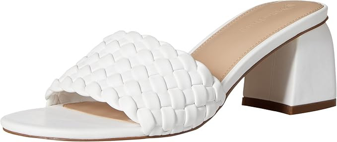 The Drop Women's Paisley Woven Square Toe Block Heel Sandal Heeled | Amazon (US)