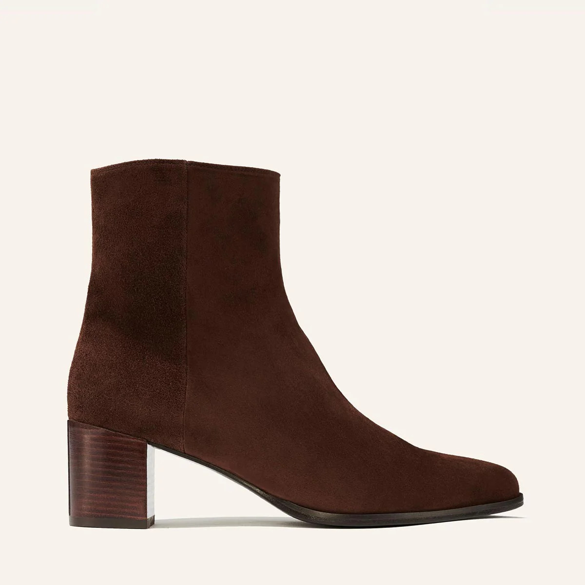 The Downtown Boot - Chocolate Suede | Margaux