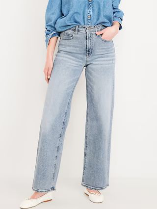 Extra High-Waisted Sky-Hi Wide-Leg Jeans | Old Navy (US)