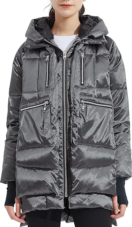 Amazon.com: Orolay Women's Thickened Down Jacket Hooded Darkgray L : Clothing, Shoes & Jewelry | Amazon (US)
