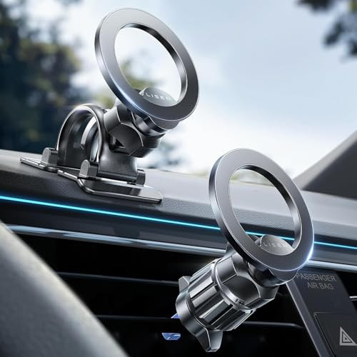 LISEN for MagSafe Car Mount,Car Accessories for Women Men [2025 Ultra] Magnetic Phone Holder for C ar 360 Dashboard Vent Phone Mount for C ar Organization iPhone 16 15 14 13 12 Pro Plus Mini, Black | Amazon (US)