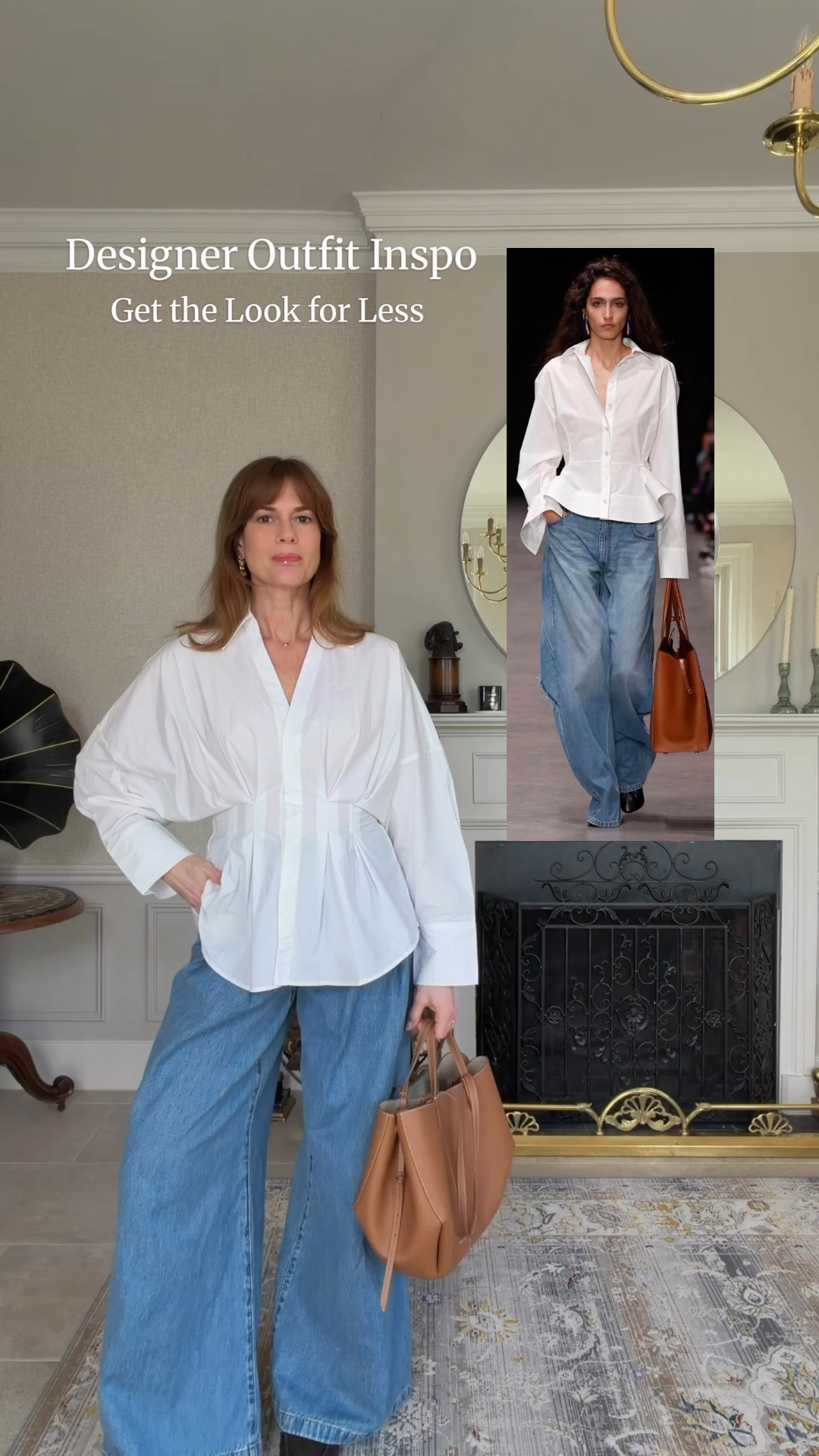 Get the look for less!
Cinched white shirt size (38) 10UK
Pleated palazzo jeans 10 Long
Brown suede loafers 
Polene cyme bag
Gold earrings trendstrendstrends

#LTKspring #LTKootd #LTKspringtrends