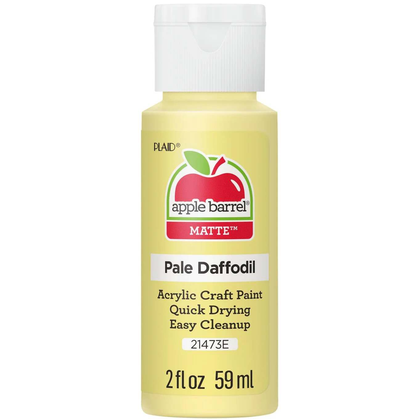 Apple Barrel Acrylic Craft Paint, Matte Finish, Pale Daffodil, 2 fl oz | Walmart (US)