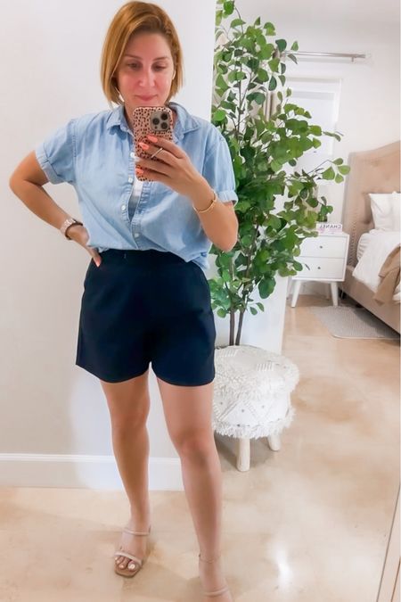 Mid thigh shorts with side pockets from Amazon