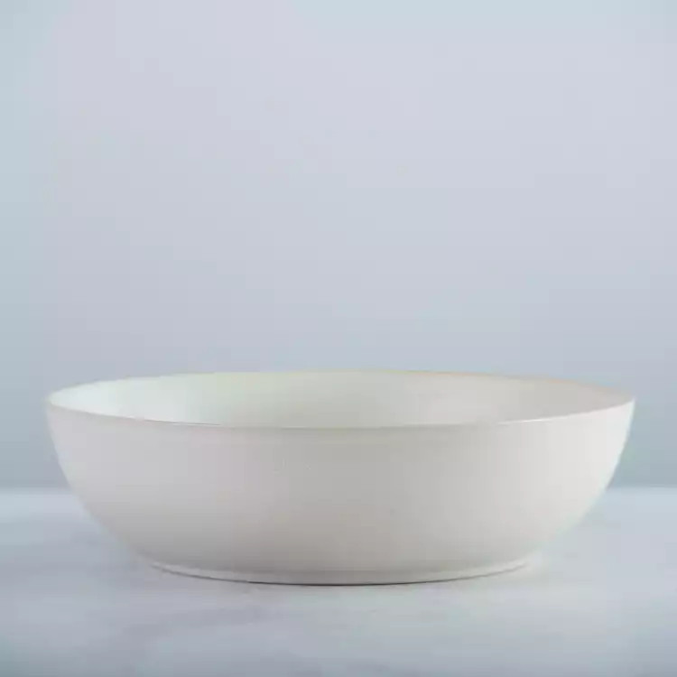 Maya Matte Reactive Cream Serving Bowl | Kirkland's Home