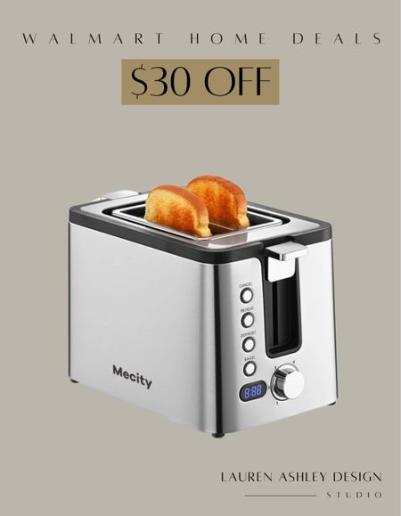 $30 off on this Mecity Toaster 2 Slice Stainless Steel Toaster Countdown Timer, Warming Rack, Removable Crumb Tray, 6 Browning Settings, Extra Wide Long Slots, Bread Toaste, 800 Watts

#LTKhome #LTKsalealert #LTKfindsunder50
