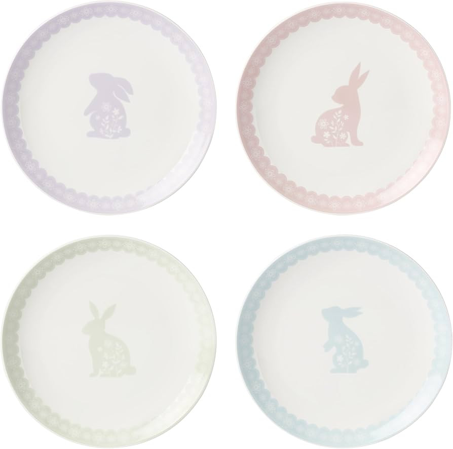 Oneida 898189 Bunny Hop Accent Plates, Set Of 4 | Amazon (US)