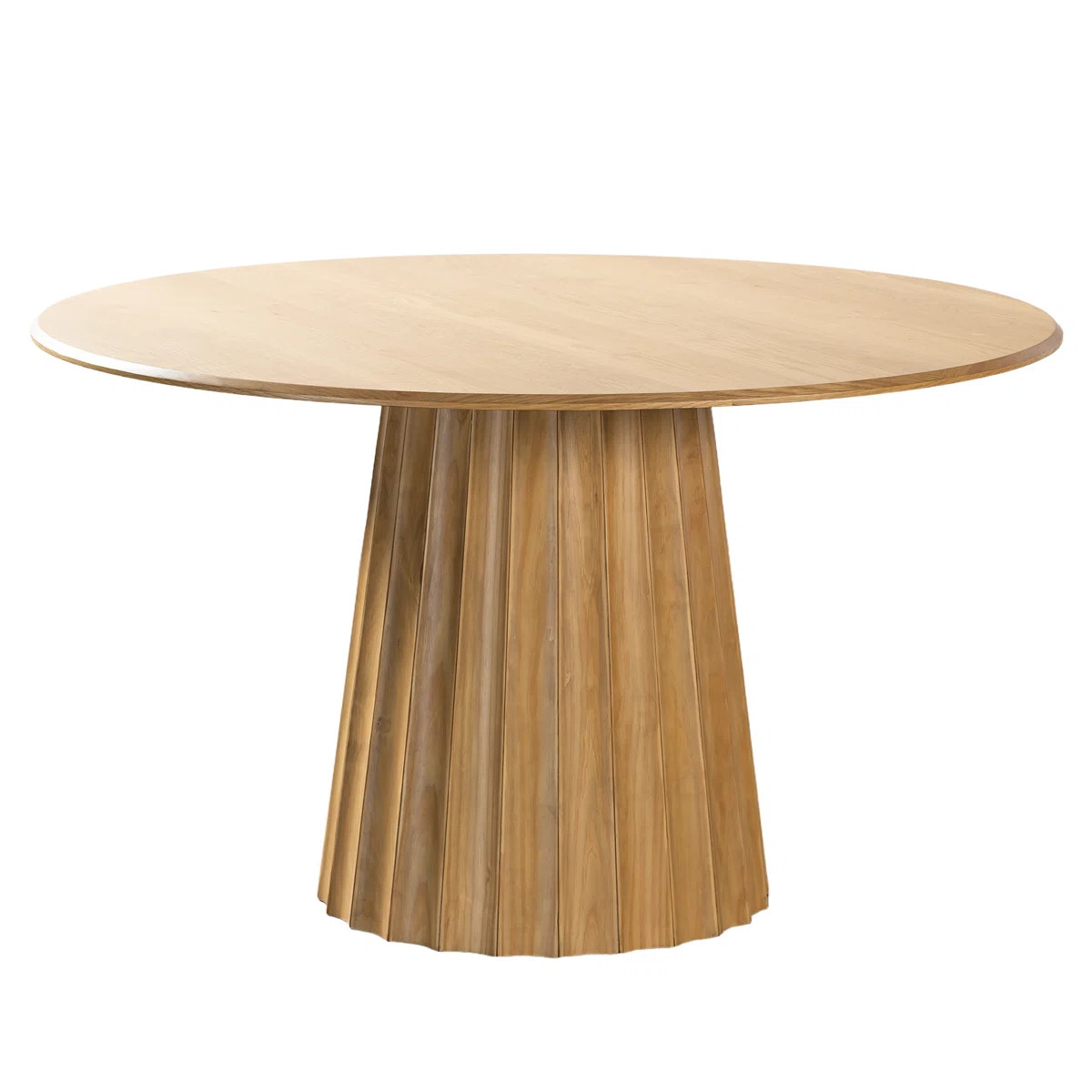 Solid Wood Dining Table Round Pedestal Kitchen Table | Wayfair North America