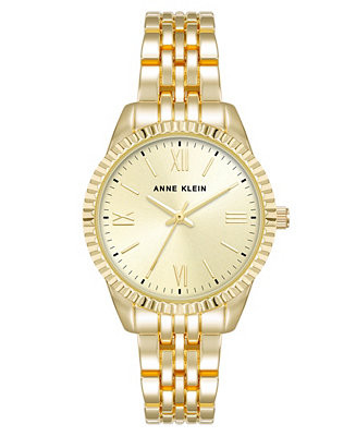 Women's Quartz Gold-Tone Alloy Bracelet Watch, 30mm | Macy's