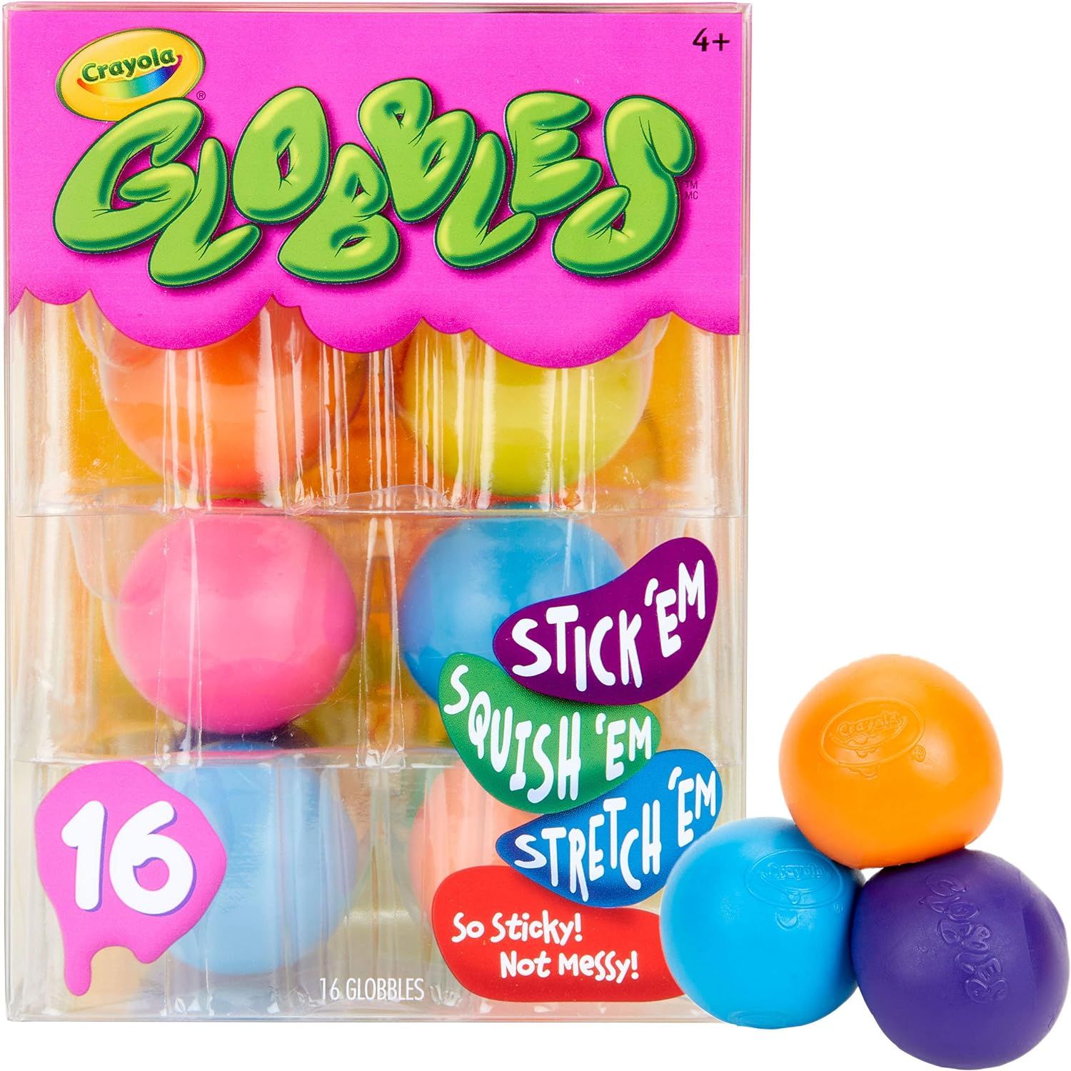 Crayola Globbles 16 Count, Squish & Fidget Toys, Gift for Kids, Age 4, 5, 6, 7, 8 | Amazon (US)