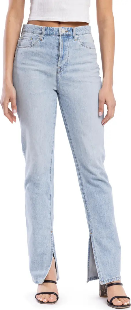 Cooper Slit Hem Straight Leg Jeans | Nordstrom